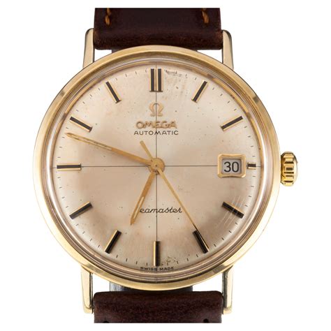 14k gold omega automatic seamaster watch|omega seamaster ceragold price.